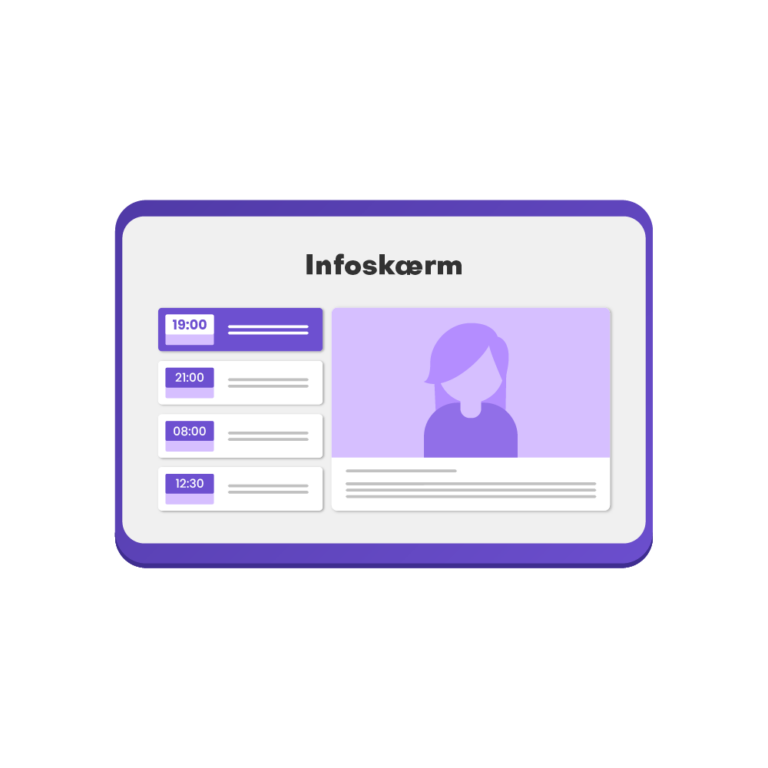 GoVisit illustration infoskærm