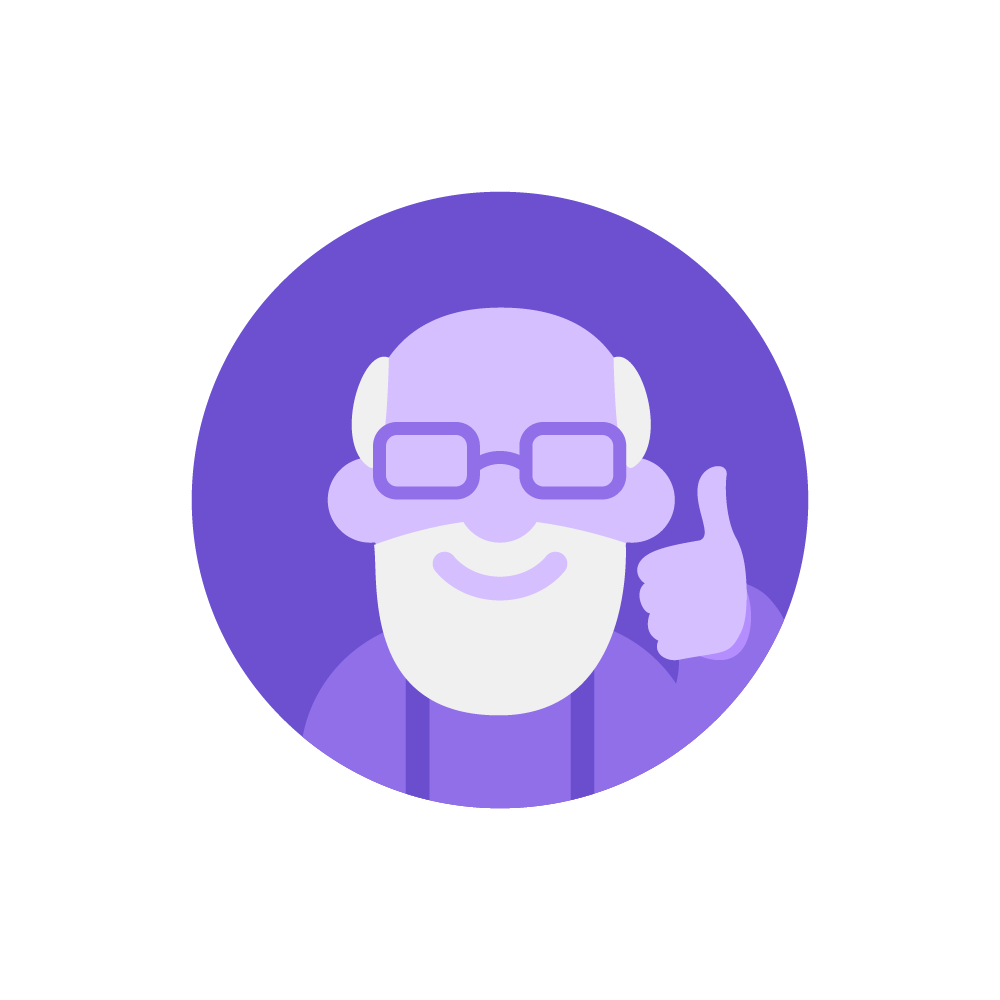 GoVisit illustration pensionist approved