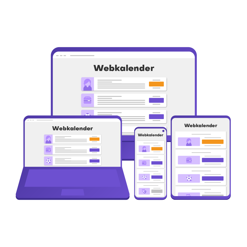 GoVisit illustration Responsiv webkalender