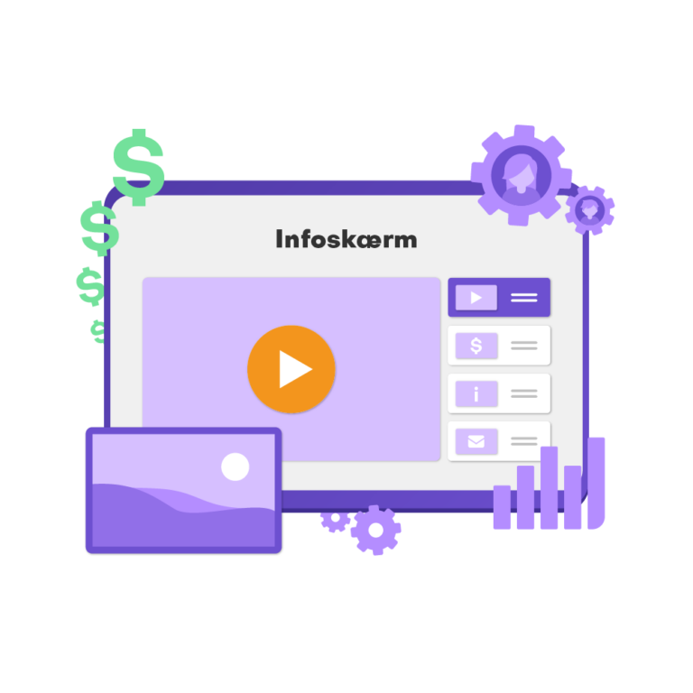 GoVisit illustration Infoskærm
