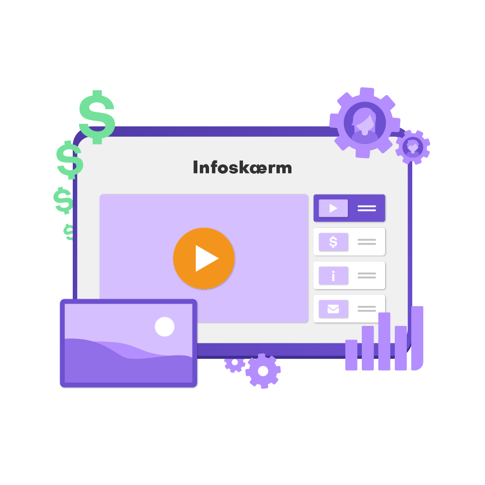 GoVisit illustration Infoskærm