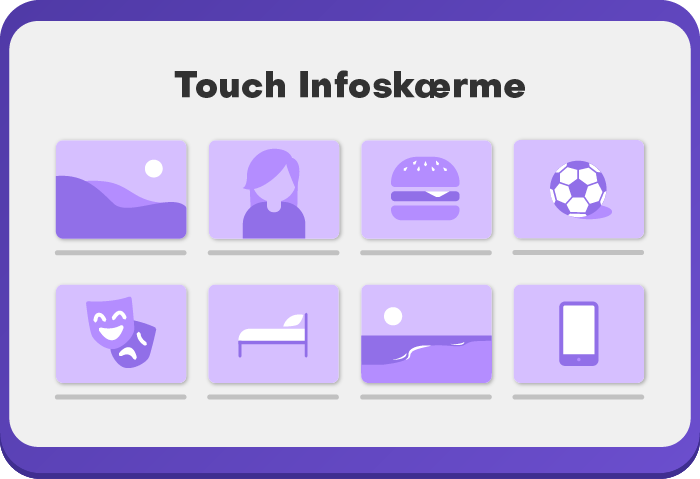 GoVisit illustration Touch Infoskærm